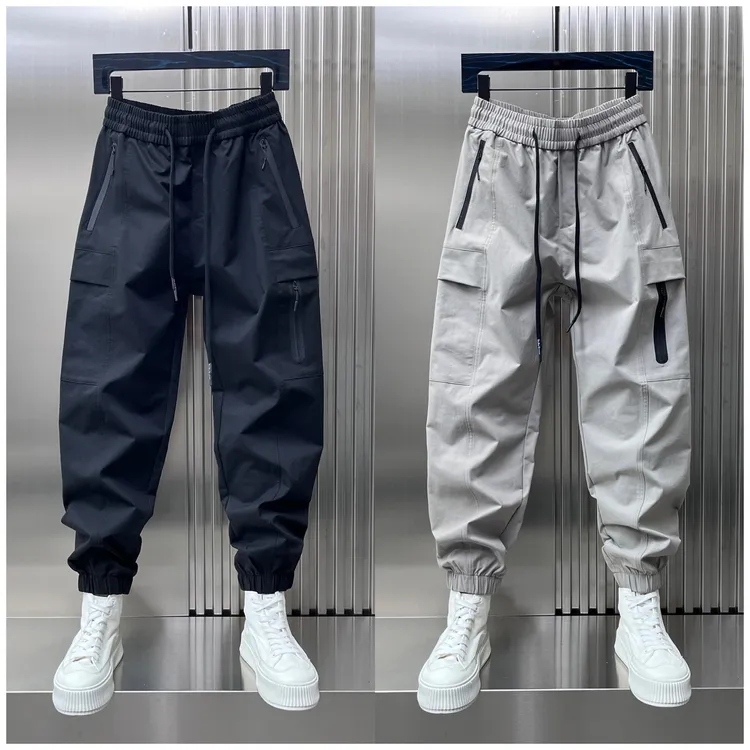 2025秋季新款男士休闲裤潮牌宽松黑色显瘦哈伦束脚裤青年运动裤潮