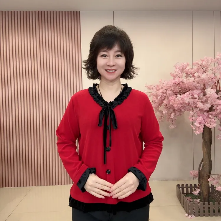 5017秋季简约时尚V领翻领大码女装减龄百搭小衫打底衫