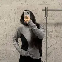 《大韩韩推荐》超显瘦加绒打底大码女装冬季舒适修身气质拼色百搭