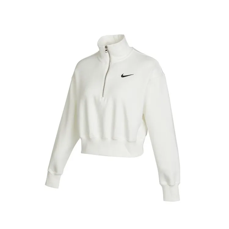【滔搏联动】NIKE耐克女NSW PHNX奶白立领针织加绒套头衫DQ5768-133
