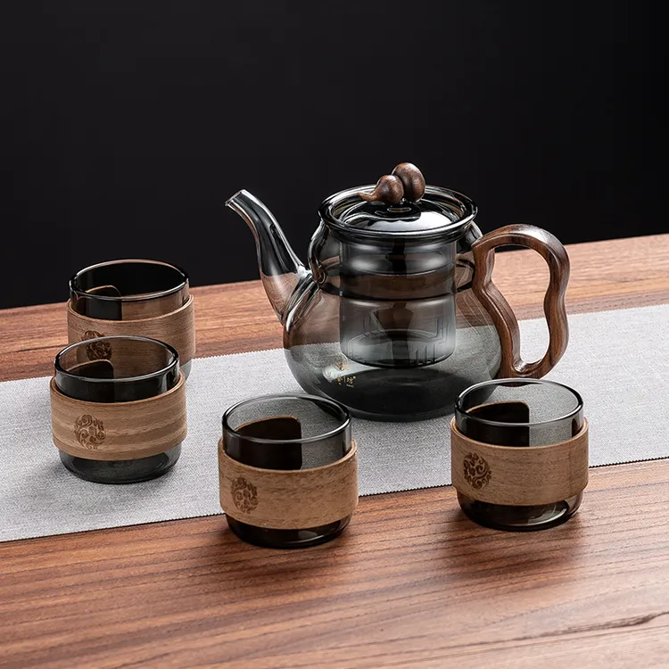 茶壶新款超薄电陶炉小型煮茶器高硼硅玻璃煮茶泡茶烧水壶茶具套装