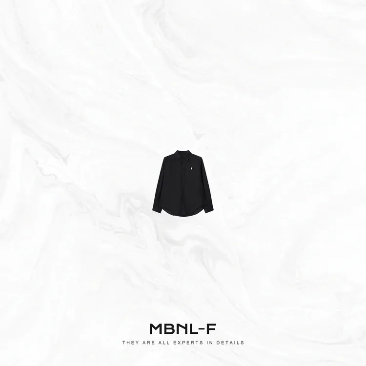 MBNL-F "劳伦衬衣" 刺绣纽扣长袖100%亚麻衬衣 秦磊XM-XCY036