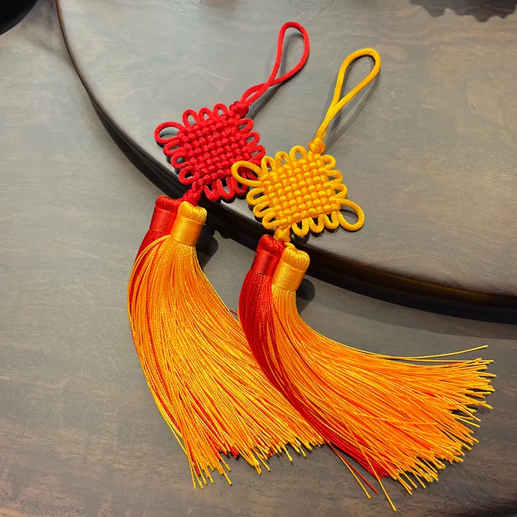 高档中国结小挂件窗户门把手灯笼装饰工艺品送老外中国风礼物压襟