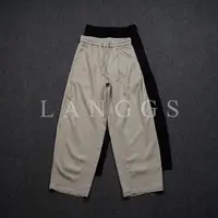 LANGGS&浪叔“云缕岚息”25春夏季天丝亚麻混纺隐仕垂感裤-SS5222