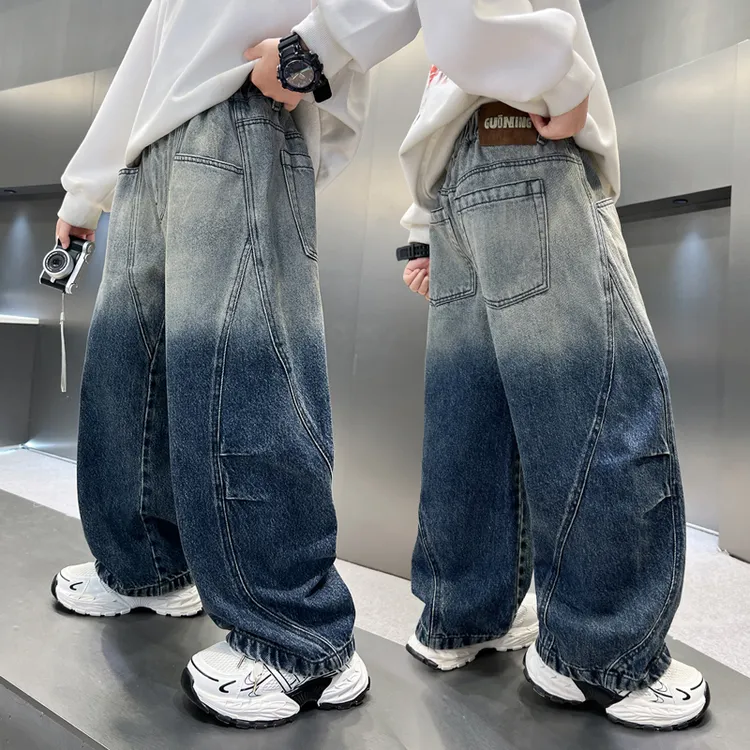 童装男童秋装裤子2025儿童中大童潮酷痞帅休闲裤春秋男孩牛仔裤