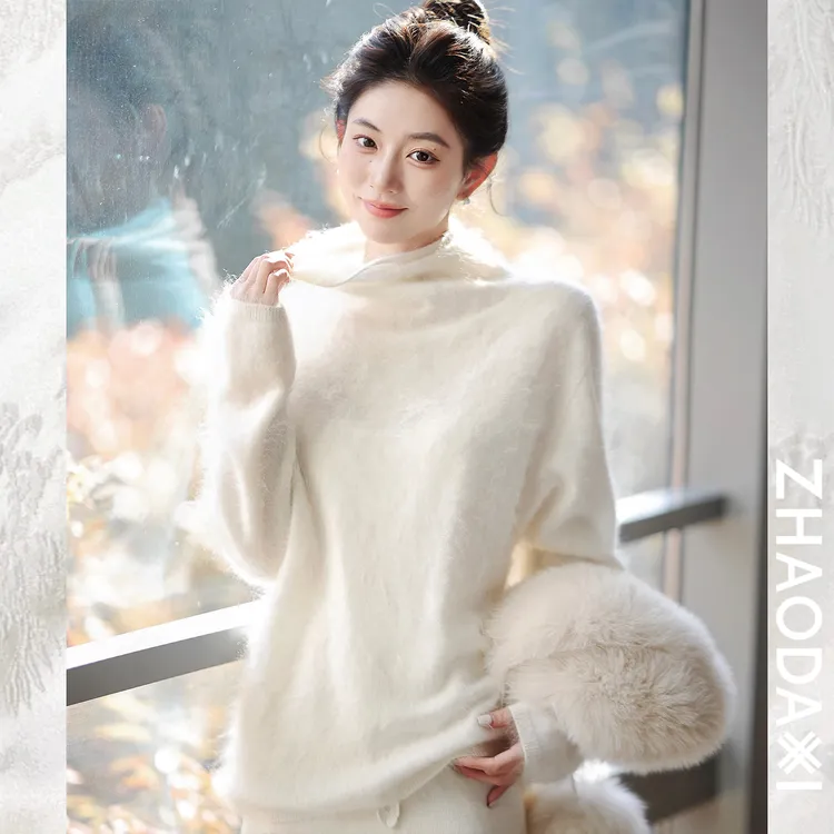 【赵大喜】茉莉/堆堆领毛衣 | 100羊绒/进口拉绒工艺