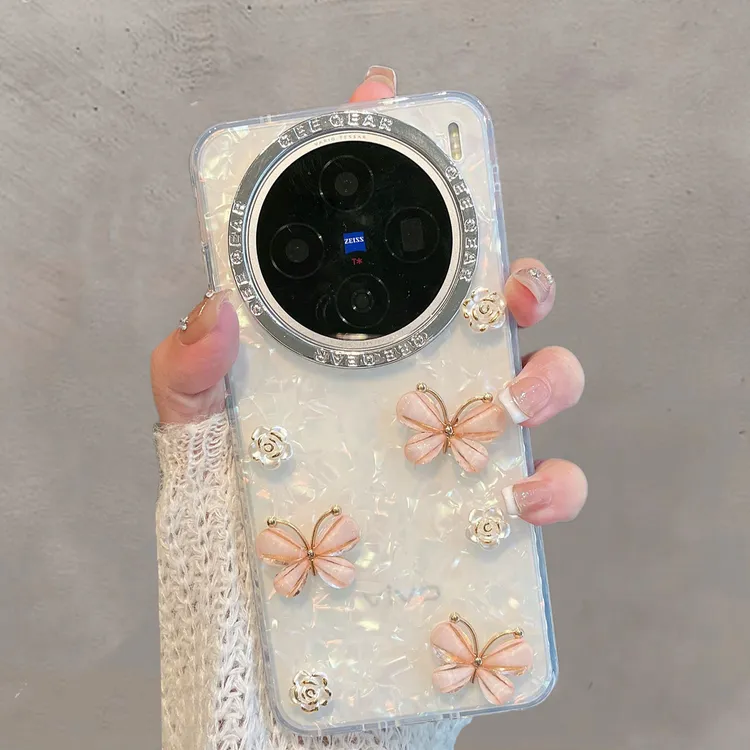 适用于vivox200手机壳x200s透明pro小清新promini蝴蝶ultra创意女