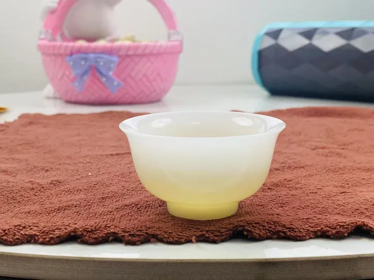冰种璞玉品茗杯单杯过滤茶海白瓷简约高档纯白轻奢陶瓷中式家用