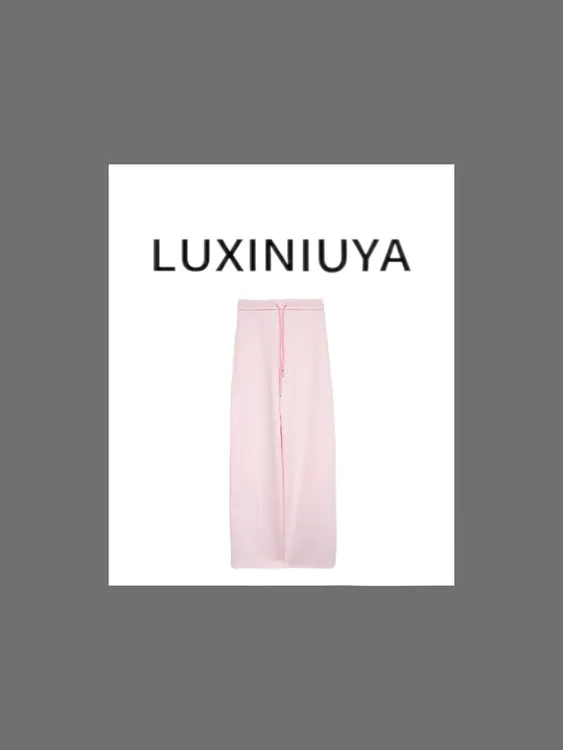 【LUXINIUYA】小粉飞刀 美式简约弯刀高级感运动休闲长裤#QDK115