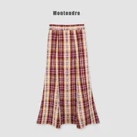 【Montendre】 抢先官网 Q 秋冬氛围感圣诞新年格子半身裙休闲高腰
