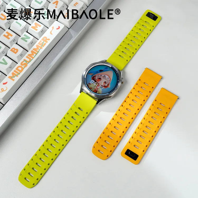 适用华为GT5表带watch5手表gt4硅胶磁吸watch4/3pro金属扣GT3腕带
