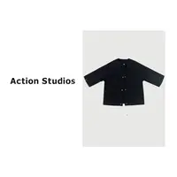 Action Studios【无名】 秋季新款黑色百搭极简结构外套8967