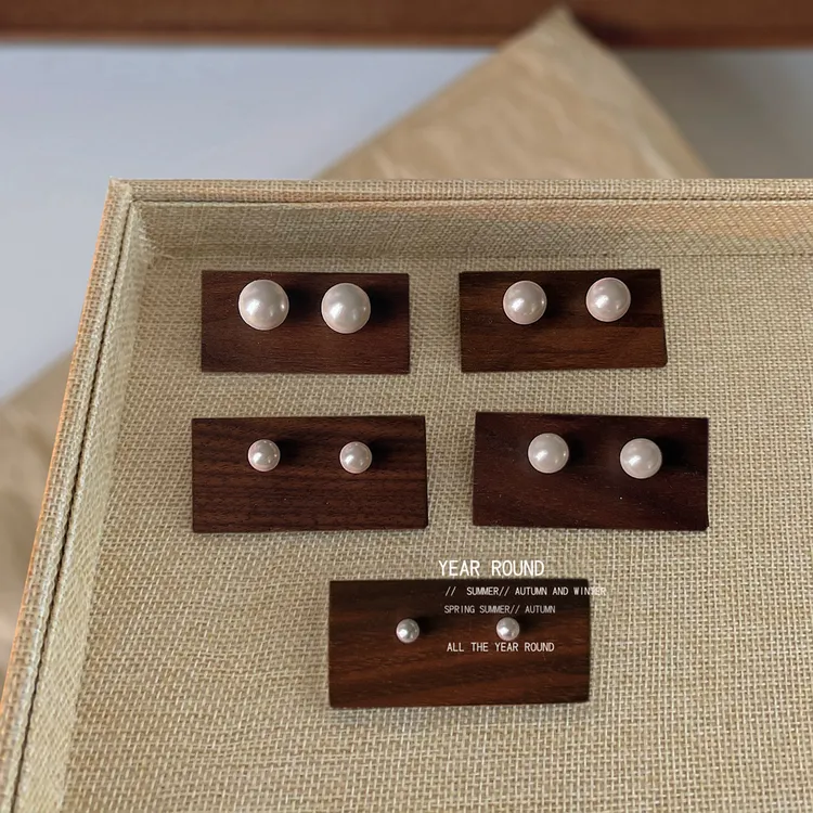 fever同款复古925银针珍珠耳钉2025新款爆款小众气质名媛耳环耳钉