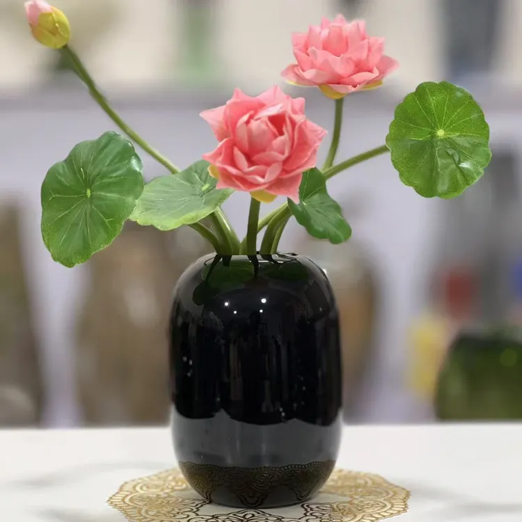 YEMAI 986迷你瓶黑色水培小花瓶