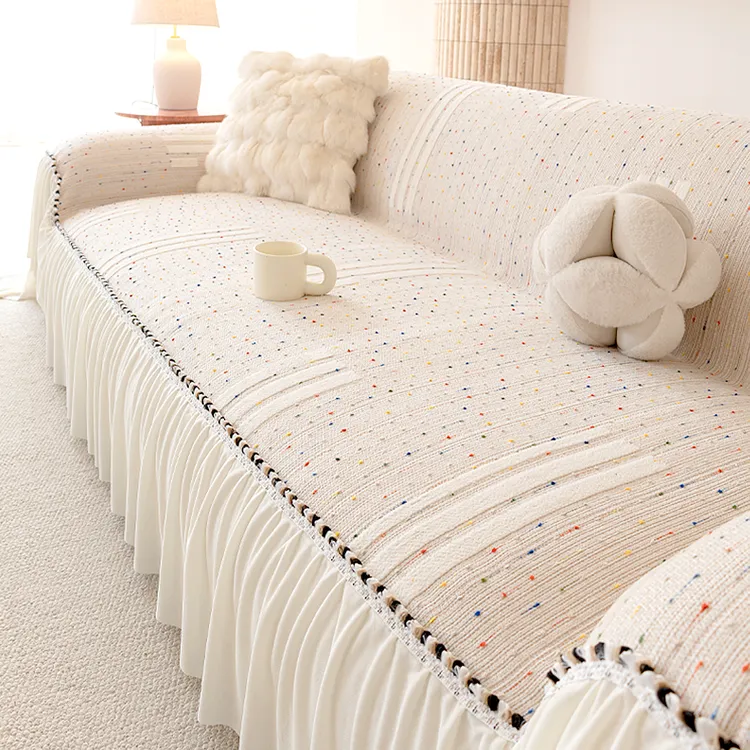 七彩星空奶油风沙发盖布2025新款防滑沙发巾套罩防猫抓四季通用毯