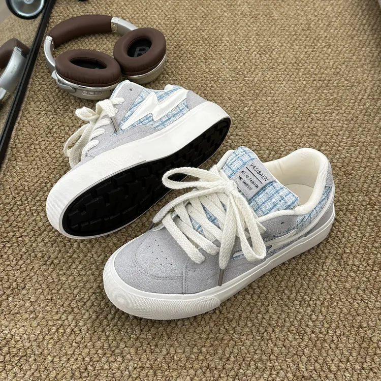 2025新款开车小香风男鞋秋冬痞帅美式男款鞋子百搭小众厚底板鞋男