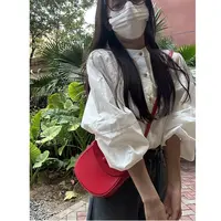 006法式复古小众设计感拼接上衣春秋季长袖百搭纯棉白衬衫上衣
