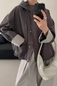 16棉服带帽百搭韩版厚款潮流外套秋季连帽加厚棉服外套上衣Y