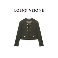 LOENS VEIONE/罗拉 绵羊毛 法式名媛轻奢小香外套女23CVDB0483N