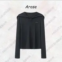 【AR0SE•正品】2025秋季连帽套衫宽松型毛针织衫中年透气薄款3054