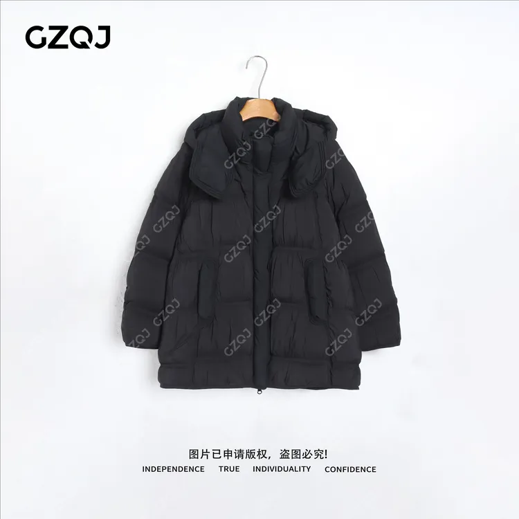 老琴私服【凛冬堡垒】90白鸭绒潮流保暖羽绒服外套女冬季新款  8323