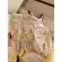 2025夏季100%棉碎花半身裙女松紧腰长裙新6639-1