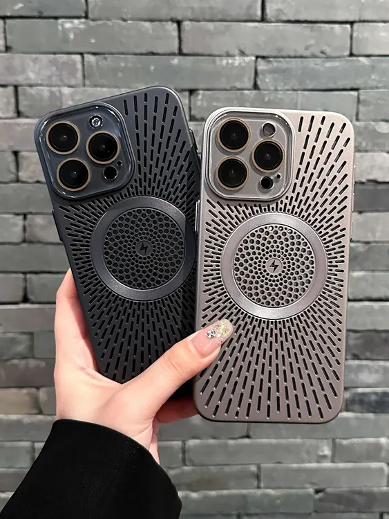 适用苹果16散热磁吸手机壳镜头全包16ProMax新款15pro网红14超薄P