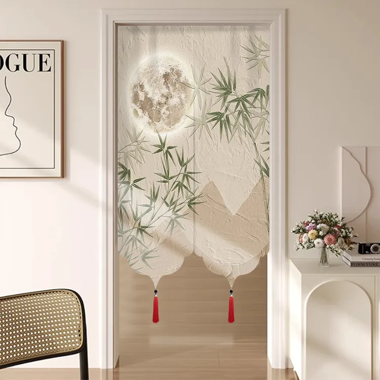 免打孔玄关门帘半遮挡卧室厨房家用进门高颜值半帘隔断帘2025新款