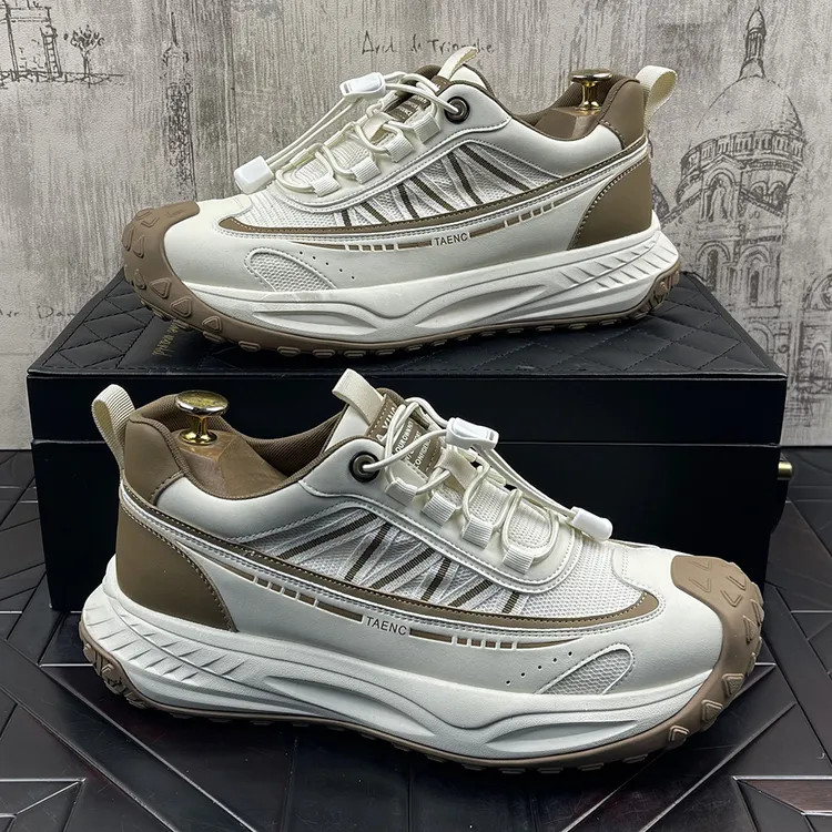 休闲鞋厚底男鞋低帮潮鞋春秋新款时尚舒适跑步百搭运动男鞋增高鞋