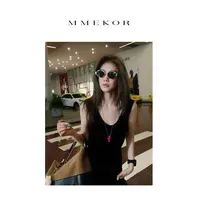 MMEKOR“婴儿背心” 2025新款秋款静奢老钱风百搭上衣 30369