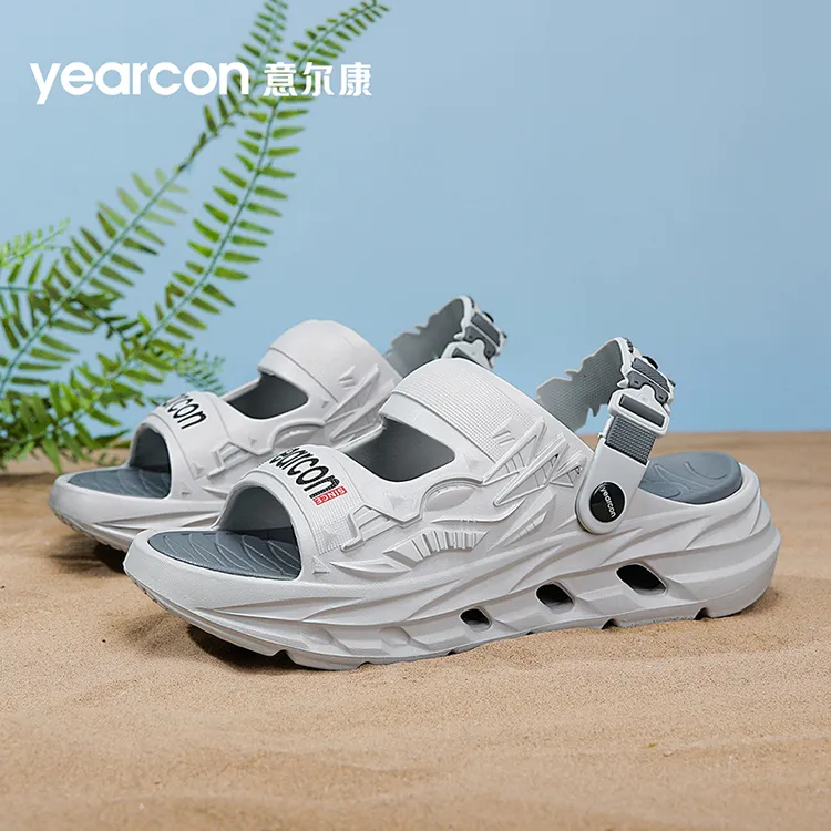 YEARCON/意尔康凉鞋男新款夏季运动透气防滑增高软底男沙滩鞋1131