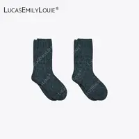 LUCASEMILYLOUIE 欢姐0220百搭保暖毛毛袜纯色中筒袜子250167