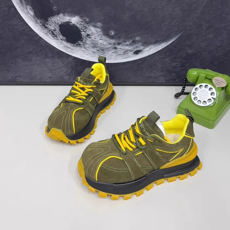 2025年秋季新款百搭厚底增高鞋潮小个子老爹鞋女阿甘鞋运动鞋女鞋