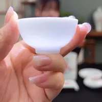 柴窑素胎一口杯（远明柴窑）