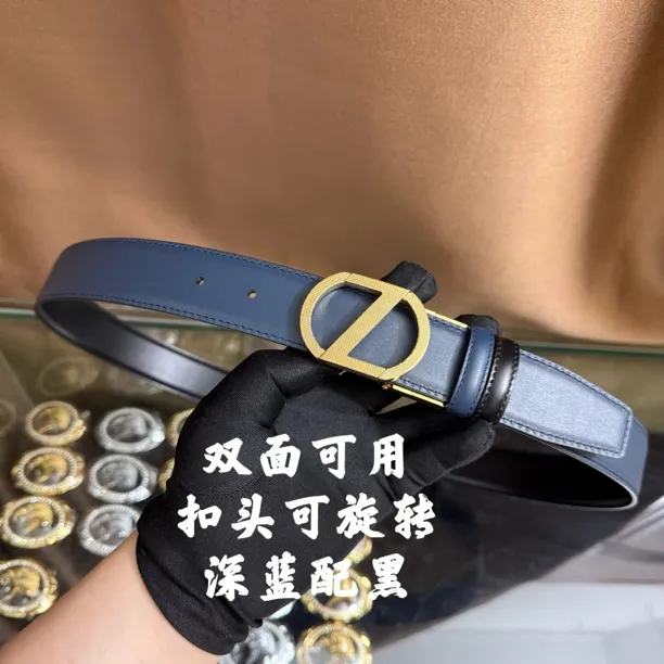 新款男士皮带百搭高档休闲Z字母牛皮腰带青中老年时尚商务年轻潮