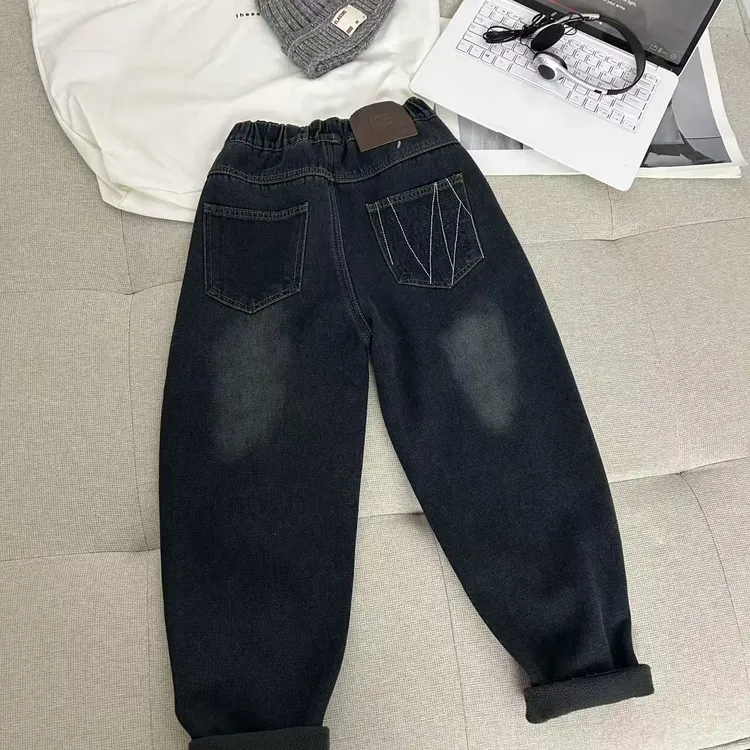 男童牛仔裤春秋款2025新款儿童裤子痞帅男孩洋气宽松休闲裤长裤潮