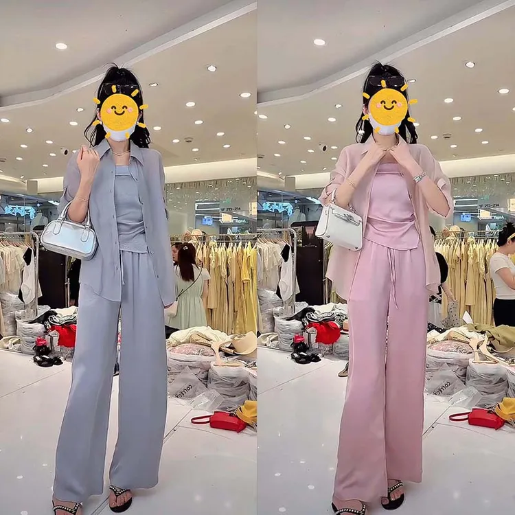 2025夏季新款【四季青小封家轻奢】网红气质显瘦三件套L52TZ310