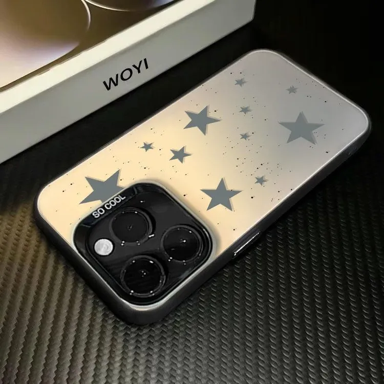 闪耀星星适用于苹果iqoo华为oppo小米15vivo一加彩银手机防摔壳