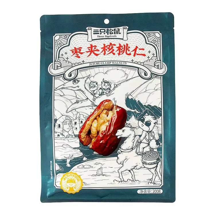 三只松鼠枣夹核桃仁200g/袋*3袋【效期至2025.10.16】