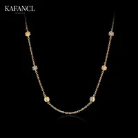 链子925银合成锆石 925银 镀K金 半圈间镶蜂巢项链 ZF-B1029