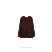 The pattern room | 反冬暖美人结构定织花瓶腰毛衣