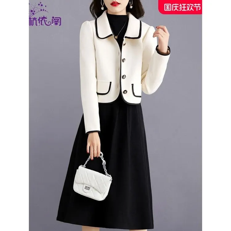 外套女2025秋冬新款高级感时尚气质名媛衣服女装秋冬裙子小香风