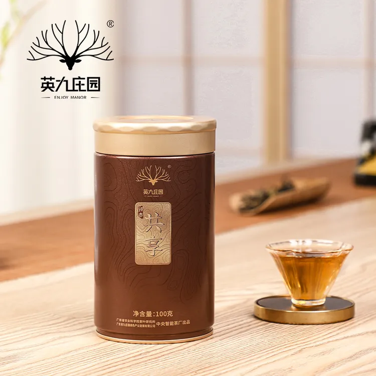英九庄园春茶英红九号英德红茶一级茶叶100g罐装头春共享