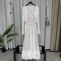 【RRSIFI蓉蓉专属】XS2364清纯系V领提花吊带连衣裙松弛感穿搭