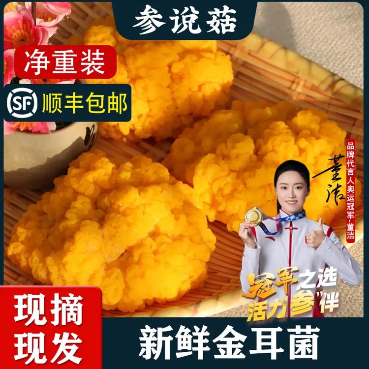 【金耳菌】新鲜金耳菌胶质丰富膳食纤维优鲜货金耳菌