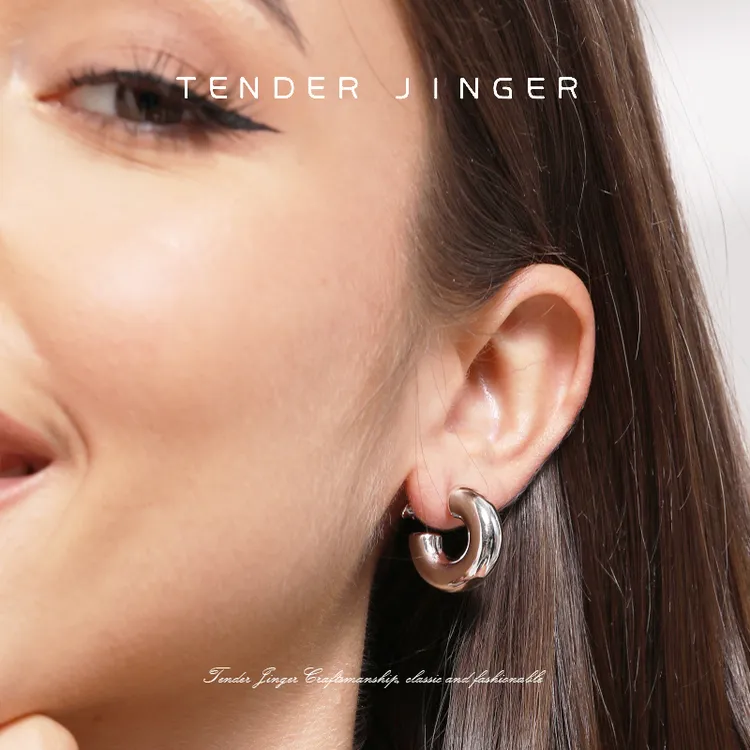 Tender Jinger 925银耳饰 『外*摩纳哥』风情设计感新年百搭耳饰