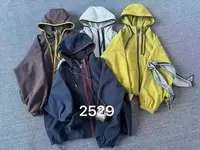 2637不起球秋季连帽女短外套系带下摆韩版拼接春款时尚
