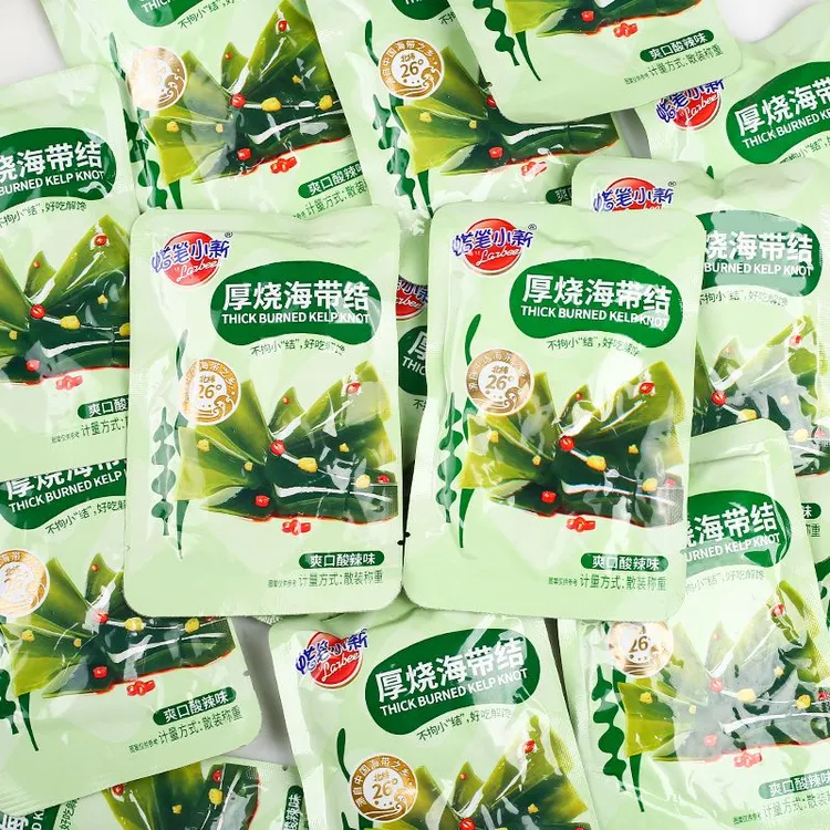 长江闽南食品厚烧海带结爽口酸辣味