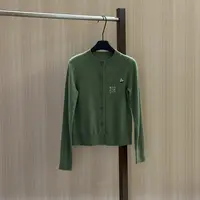 WMM超可爱小口袋刺绣字母女士针织开衫秋季新款百搭时尚休闲