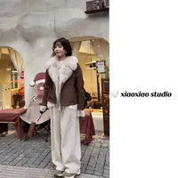 【新年战袍】【狐狸毛】【鹅绒服】潇潇自制贵气十足鹅绒服外套AGL5865